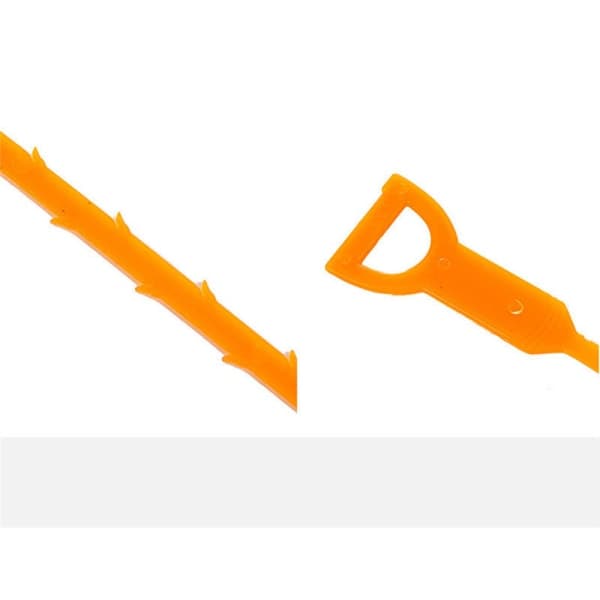 3-delad avloppsrensare för kök och badrum (orange)