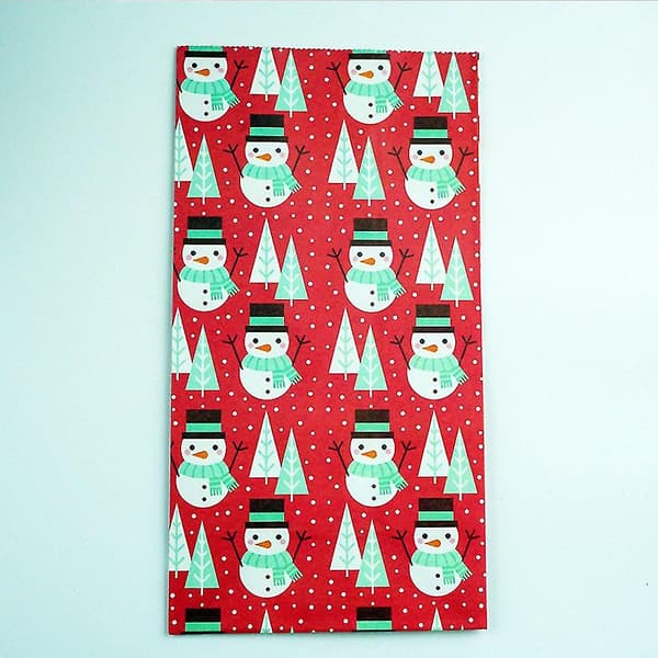 Julklappspåse Papperspåse Förpackning Kraftpapper Botten Tote Bag 5 St