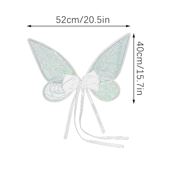 Halloween Cos Färgglada Bow Fairy WingsWhite