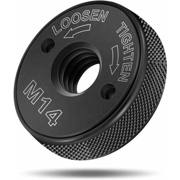 Sds Clic M14 snabbkopplingsmutter, för alla vinkelslipar Aeg, Black & Decker, Dewalt, Flex, Hitachi, Metabo, Makita etc. (1 spännhylsa) - Svart