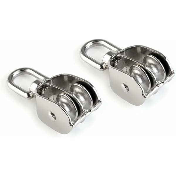 Dobbelt rulle 2 stk 304 rustfrit stål roterende dobbelt rulle