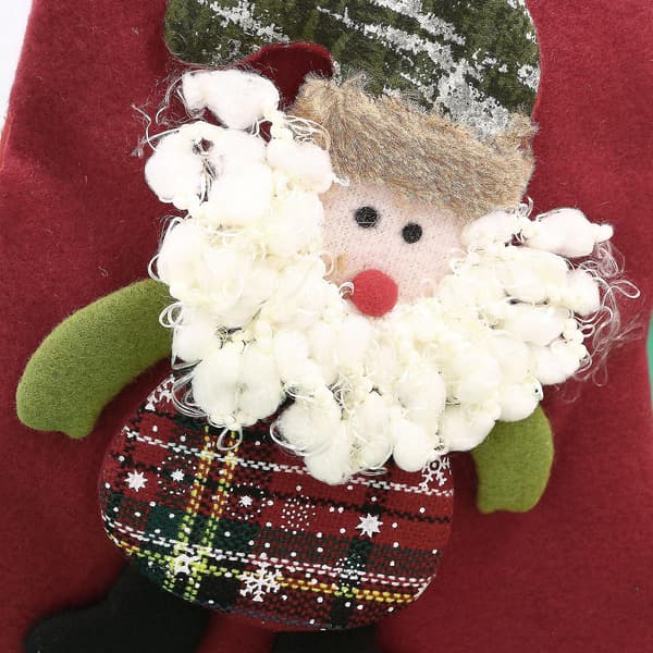 Juldekorationer Julstrumpa Presentpåse Röd Tomte
