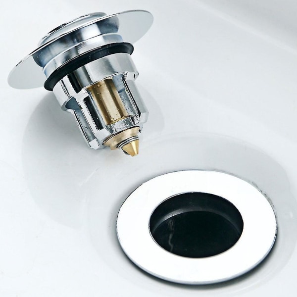 Universal Basin Up Avloppsfilter Metall Bounce Core Push-typ Basin Sil Up Benchmark Inbyggt filter Avloppsverktyg E0k2