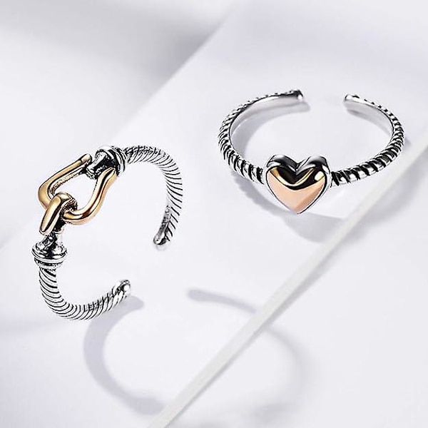 Sterling silver justerbar damring, ringjustering, ring silver 925 mässing 18k guldpläterad