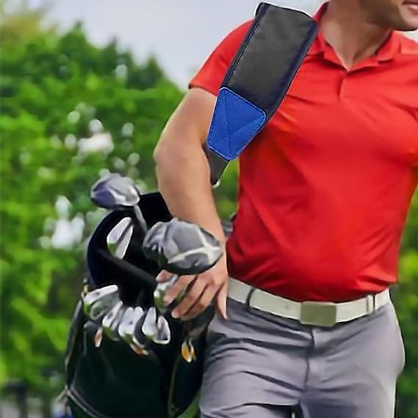 Golfväska axelrem utbyte ryggsäcksrem nylon axelrem förtjockad axelkudde svart och blå