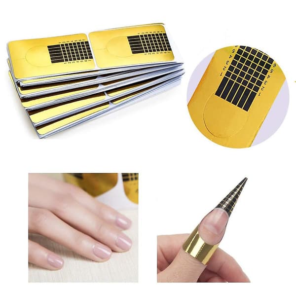 Självhäftande nagelformguide, 100 st