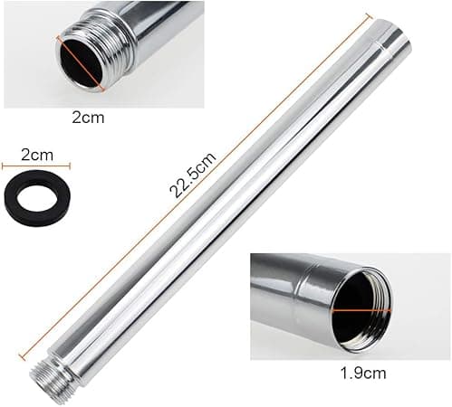 30cm rostfritt stål duschförlängningsslang G1/2 gänga