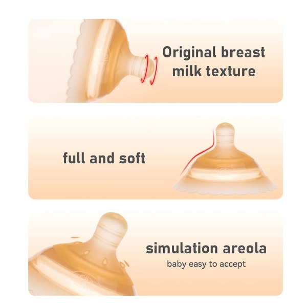 Bröstvårtsköldar för ammande nyfödda, dubbellagers bröstskydd, för spärrsvårigheter eller platta eller inverterade bröstvårtor
