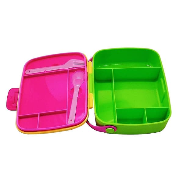 Ram Plast Lunchlåda Bärbar Lunchlåda Med Sked Gaffel Lunchlåda Förseglad -förvaringslåda A