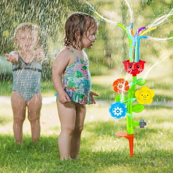 Barnens badrumsspray blommor utomhus sprinklerleksaker