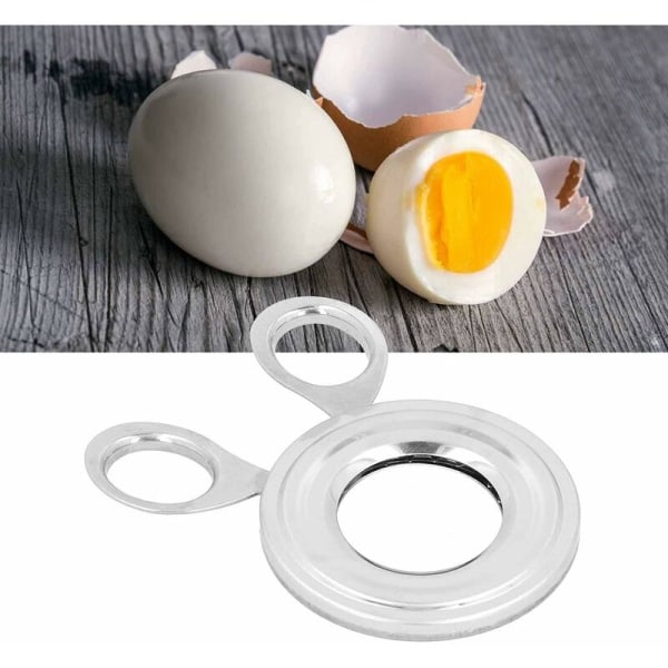 Keitetyn munan päällystys ruostumattomasta teräksestä munaleikkuri ux kuoriva munankuoren poisto Keittiön ruoanlaittotarvikkeet aamiaisen ruoanlaittoon