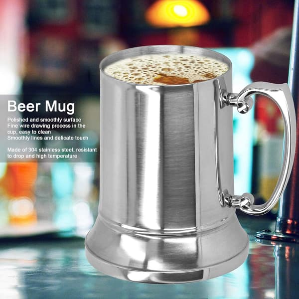 Rostfritt stål kaffemugg, 15/19 oz dubbelväggig ölmugg