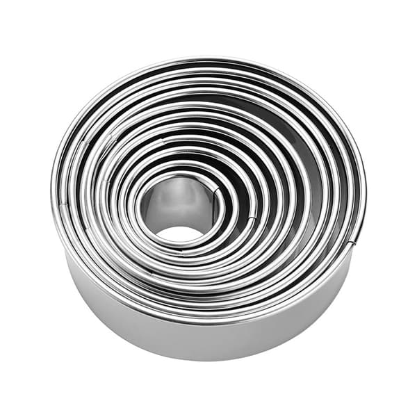 Bagerikakedomer 11 stycken silver