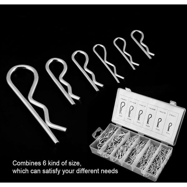 Splint - 150 kpl R-Splint traktorin tappi- ja lukkoklipsisetti