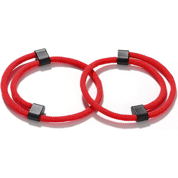 2 st flätade armband, justerbart nylon handledsvridarmband, manschettarmband set