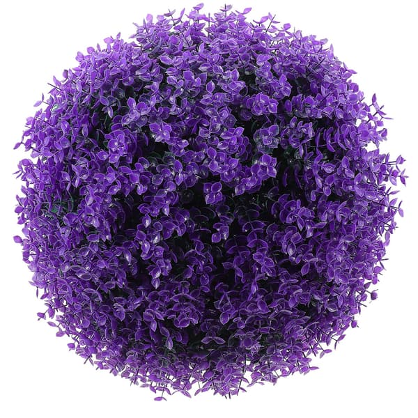 Simulerad Växt Topiary Boll Eukalyptus Blad Dekorativ Boll Gräs Växt Boll