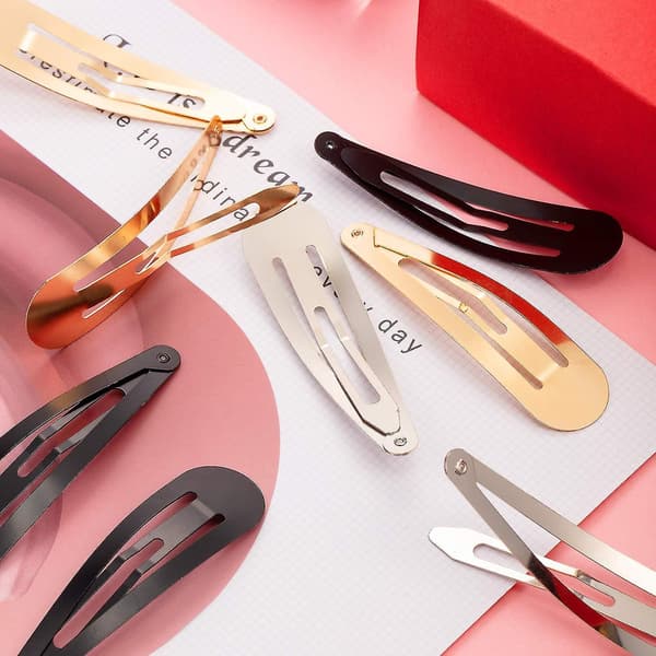 6 stycken dubbelklämma hårnål metall snäpphårnål DIY-material