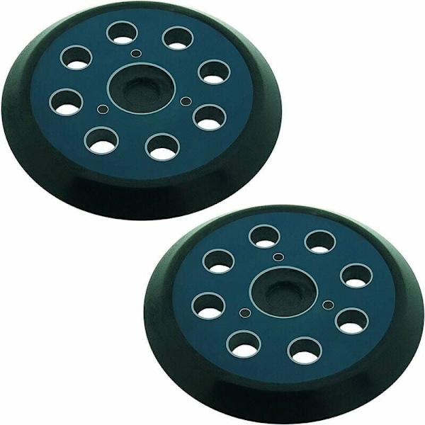 2-pack 125 mm 8-håls orbitalslipskivor Kompatibel med Makita M9204 BO5030 BO5031 DBO180Z BO8041 DBO180RMJ BO5041 BO5010 BO50111 BO5012.