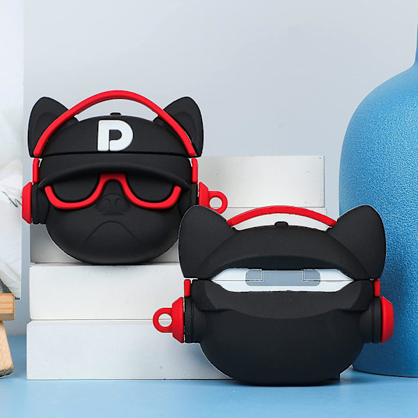 Til Airpod 2/1 Etui Dyretegneserie Kawaii Design Cover Til Airpods Silikone Etuier Air Pods Søde Sjove 3d Sjove Bløde Designer Unikke Smukke Til Piger Drenge