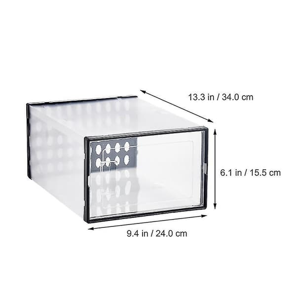 3 st Transparent Förvaringslåda