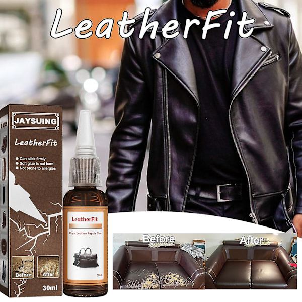 Läderreparationslim Läderreparation Textilfållning Sömnad Extra Stark30ml（5st）