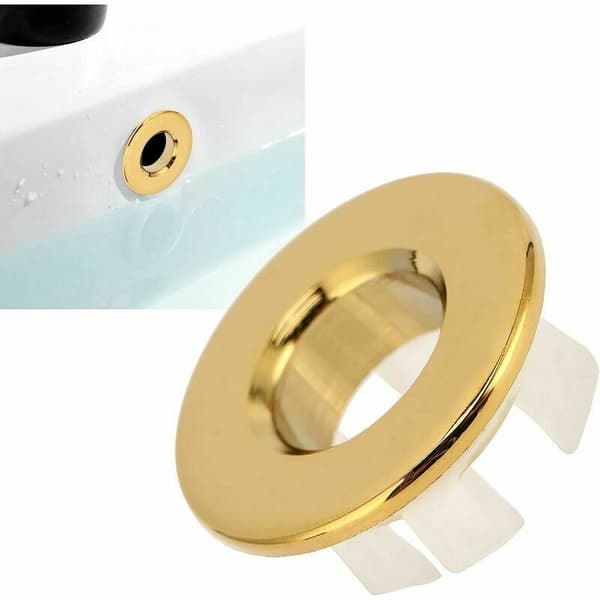 Hållbar mässings (guld) diskbänksöverflödesring, Ladacèe