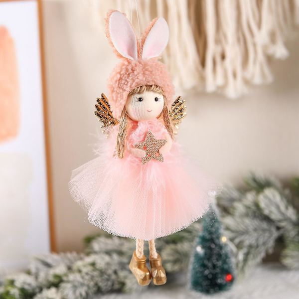 Long Ear Doll Pendant Rosa