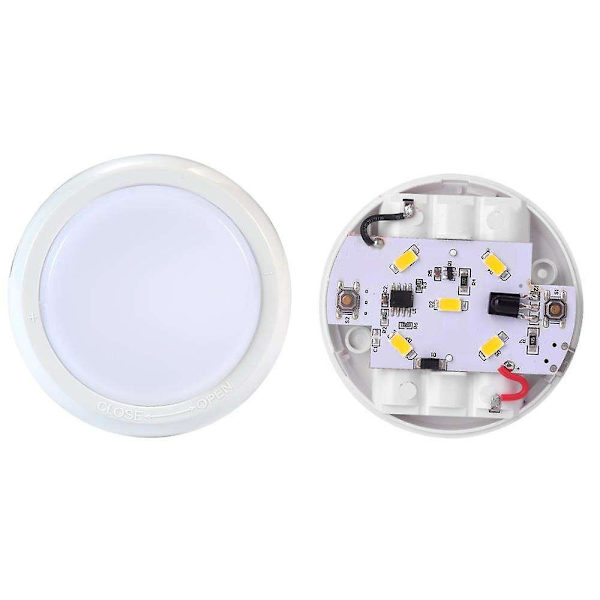 Led garderobsbelysning Rörelsesensor, dimbar under skåp Bänkbelysning Magnet Stick-on för sovrumskök (6-pack)