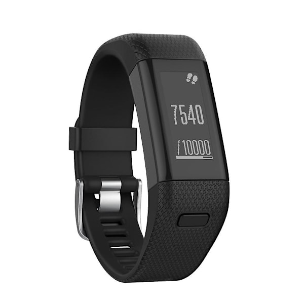 För Garmin Vivosmart Silikonarmband svart