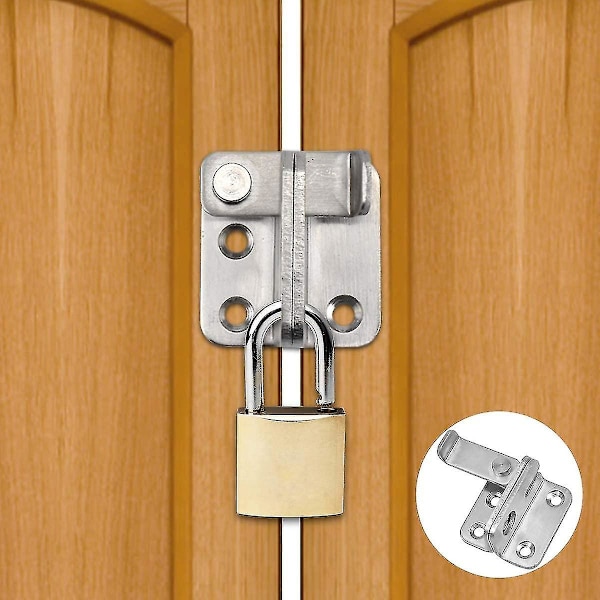 2pack 90 grader vinkelrätt dörrlås Hasp, bult Dörrlås Grind Spärr Tiny