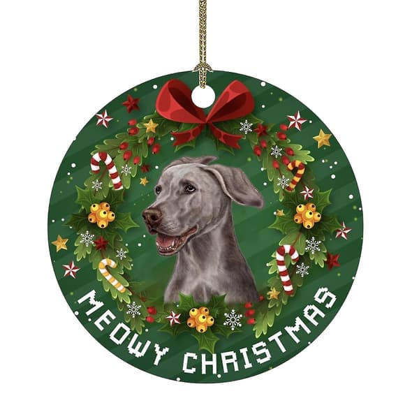 Julpynt med rolig hunddesign - Hängande julgranspynt