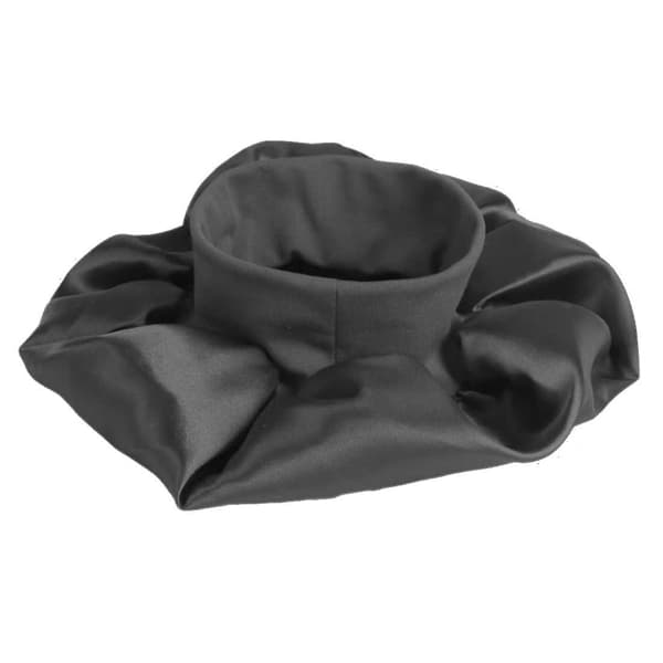 Satin Bonnet Women's Sleeping Hood (Svart) 2-Pack