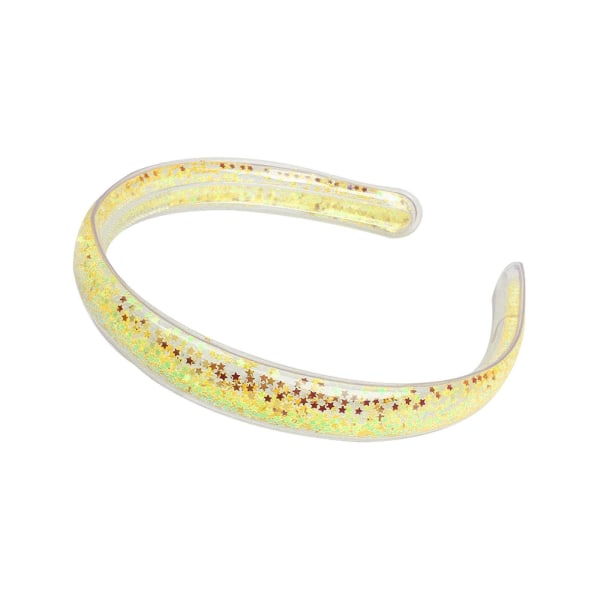 Glitter pannband Glittrande konfetti pannband med tänder för barn flickor-26（40，gul）