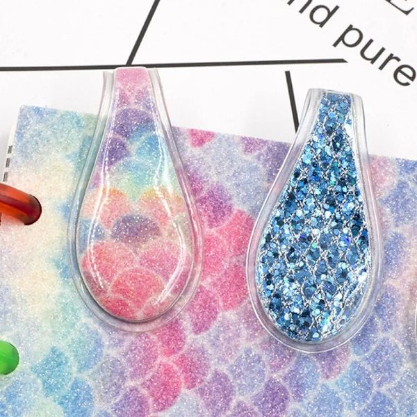 Luovat kalanmuotoiset glittermagneettiset kirjanmerkit, käsintehdyt kirjan koristeet, söpö koriste, luova kirja, söpö magneettinen etiketti