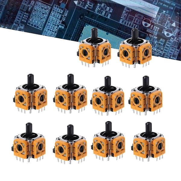 10st 3D Joystick Potentiometer för Controller Joystick Reparationsdelar