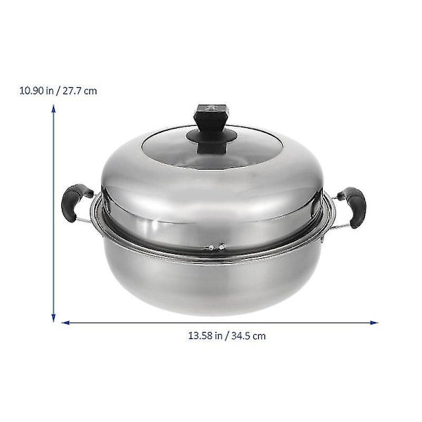 1 set Rostfri Stålgryta