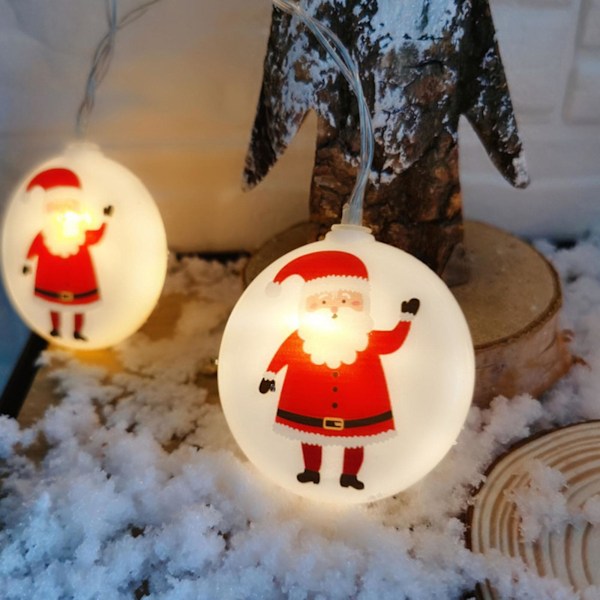 Jul LED-ljusslingor med Batterilåda för Fest och Juldekoration
