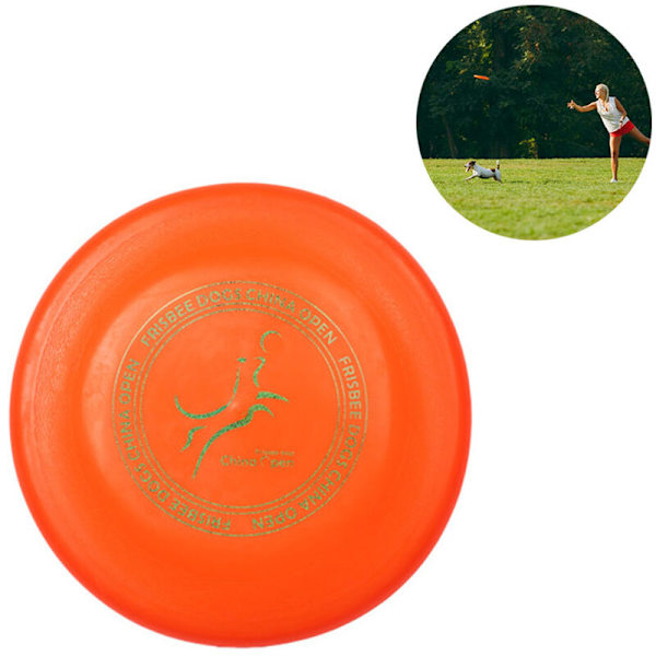 Koira Frisbee Kumifrisbee Älykäs Lelu Luonnonkumi ?? 23cm vesilelu uimalelu pienille ja keskisuurille koirille, oranssi
