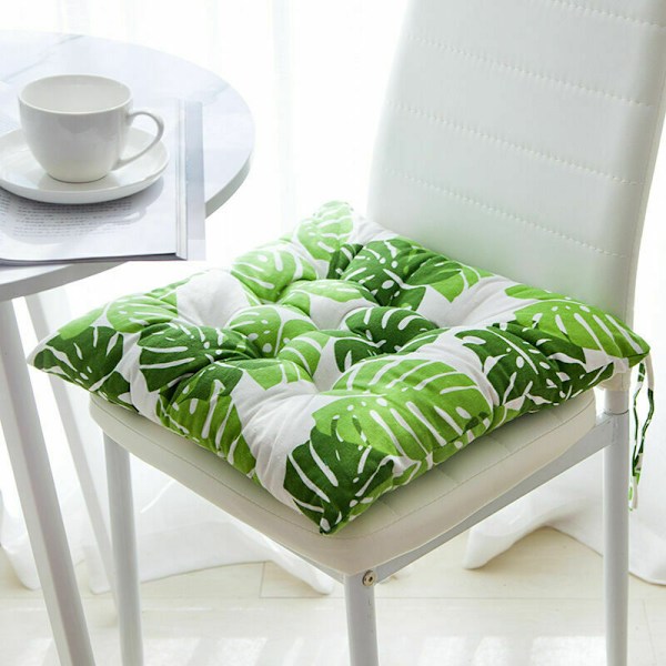 Stolsdyna Sittdyna Inomhus Utomhus Matträdgård 40x40cm Fyrkantig Monstera