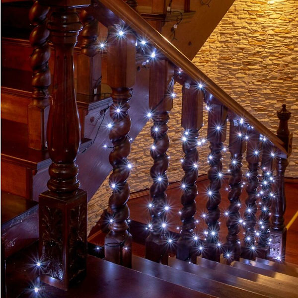 Solar LED String Lights Juldekoration Lykta Blinkande Starry Light String Utomhus Vattentät Cool White? 5M 20 lampor