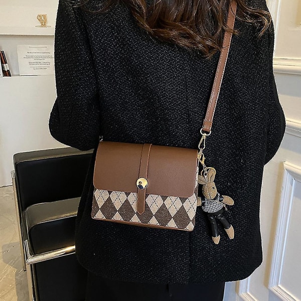 Crossbody-väska axelväska för kvinnor små handväskor mode