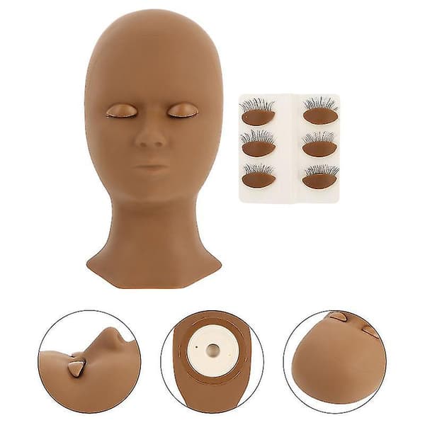 1 set Ögonfransmodellhuvud