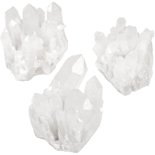 Healing Rock Crystal Clear Quartz Cluster Mineral Geode Druzy Specimen 1,85-3,5 (vit Crystal Quartz Cluster)