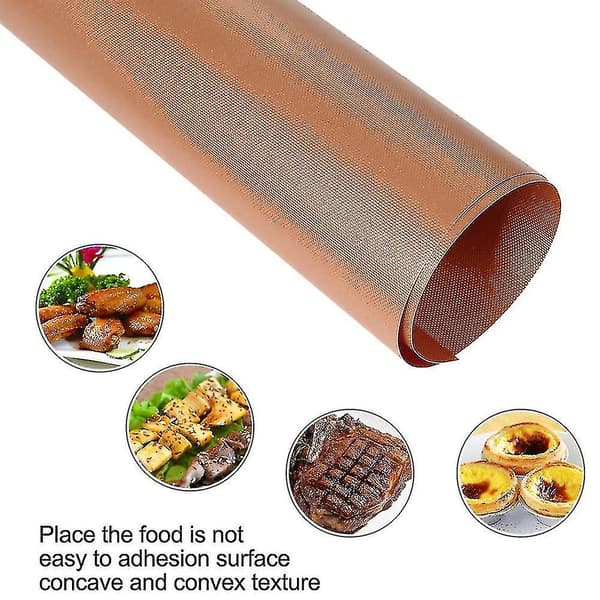 Grillmatta 100 % non-stick grill- och bakmattor (koppar)