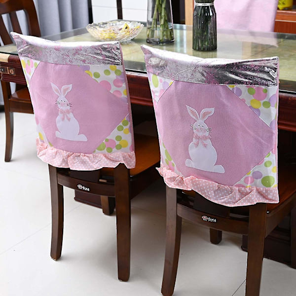 Påskstolsöverdrag Kanin Stolsryggöverdrag Stolskydd Överdrag Slipcover
