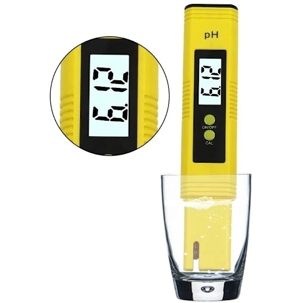 PH meter 0,01 højpræcisions vandkvalitetstester måleområde 0-14 velegnet til akvarie swimmingpool 1 stk.