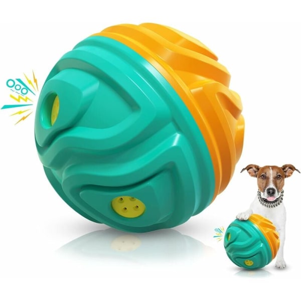 Koiran lelu, vinkuva koirapallo, tuhoutumaton purulelupallo koirille, hampaiden puhdistus luonnonkumista, sopii pienille ja keskikokoisille koirille