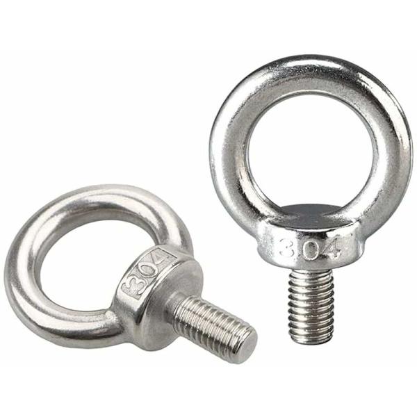 Ögleskruvar M14 ögleskruvar öglyftöglor gängade skruvar 304 rostfritt stål för DIY repband, 1 st