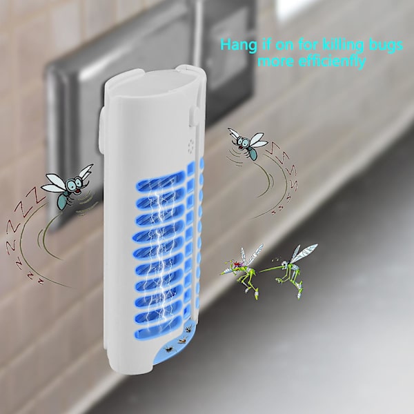 2-pack inomhus flygande insektsdödare med unik plug-in UV-ljusfälla teknologi och sensor för skadedjursbekämpning för myggor och myggor