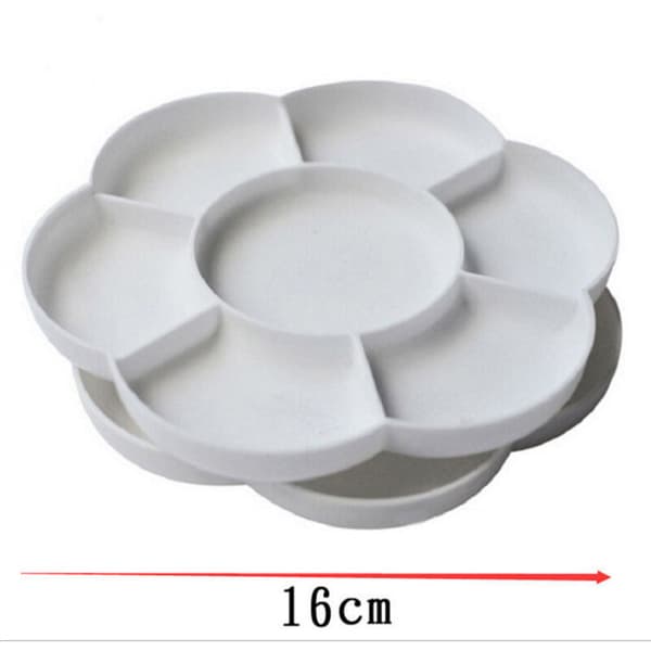 2-pack plastblomfärgpaletter - Vit，T-Audace